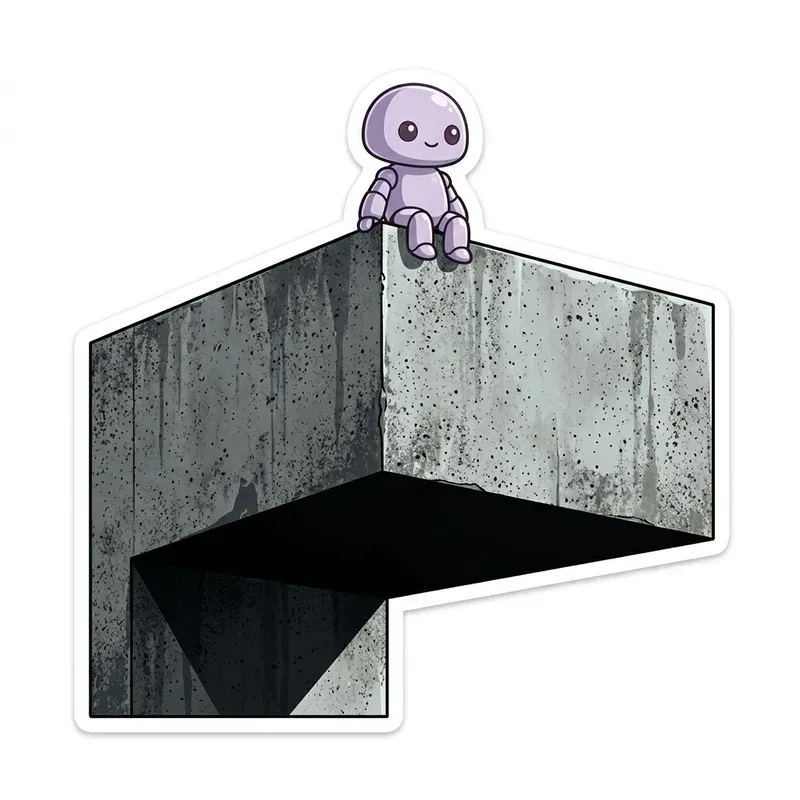 Kawaii Brutalist Sticker Pod Designs