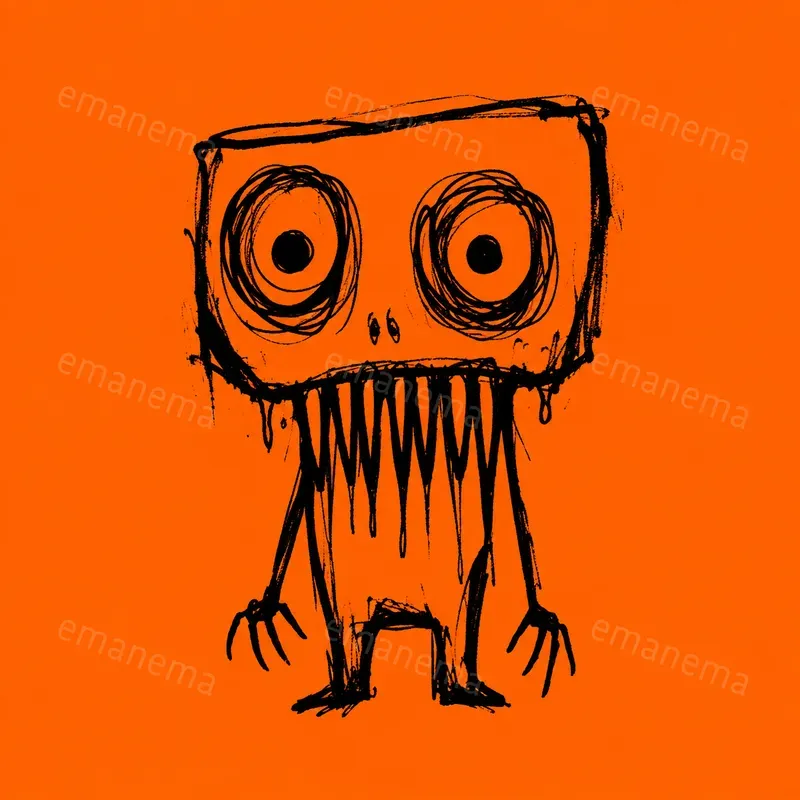 Underground Punk Scribble Art