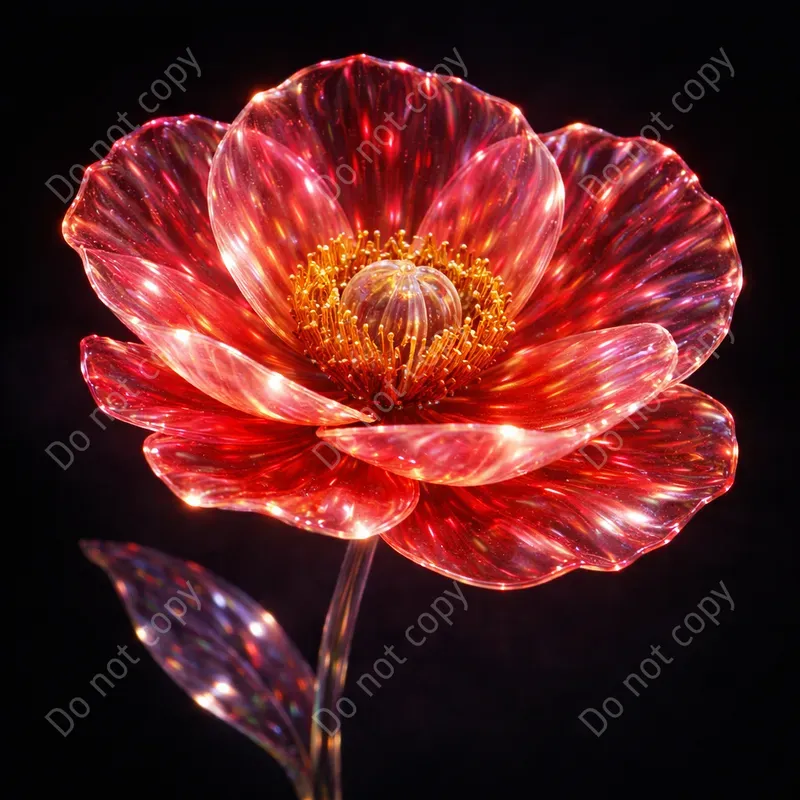 Glass Flower Art Any Blooms