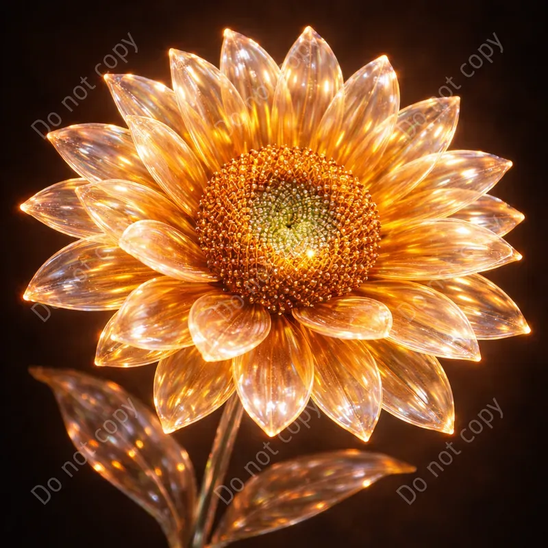 Glass Flower Art Any Blooms