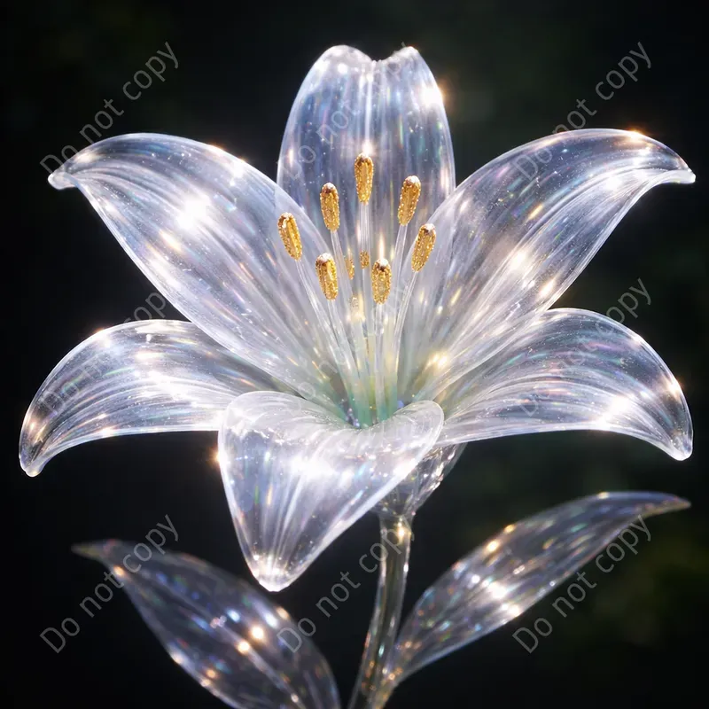 Glass Flower Art Any Blooms