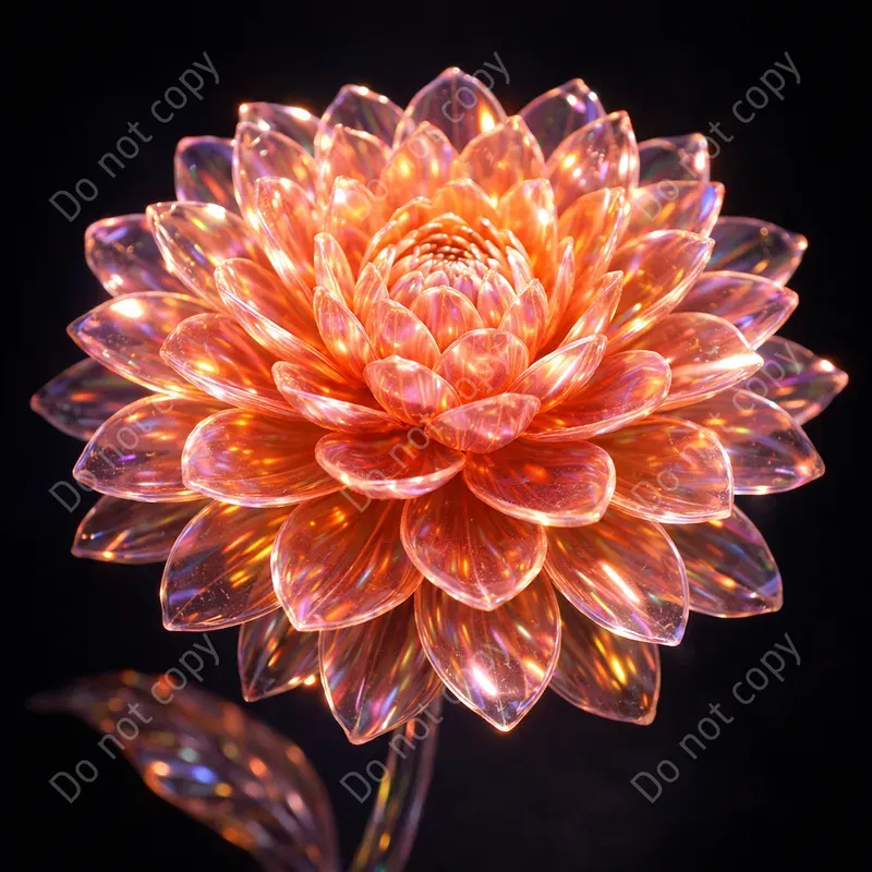Glass Flower Art Any Blooms