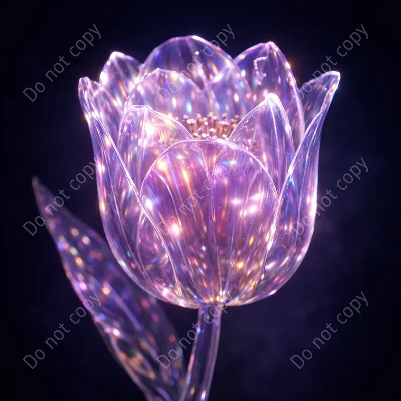 Glass Flower Art Any Blooms