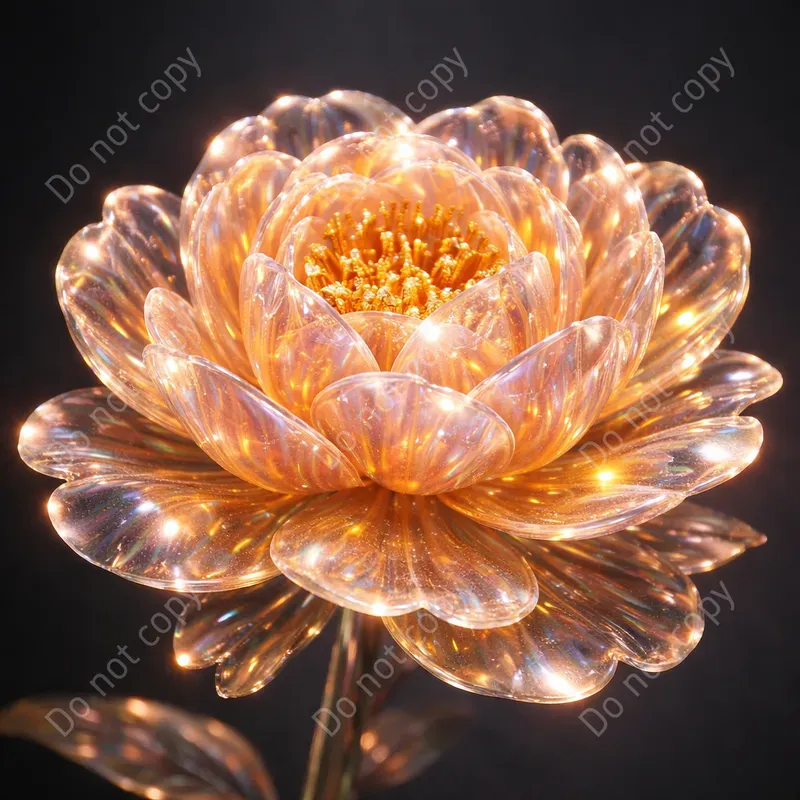 Glass Flower Art Any Blooms