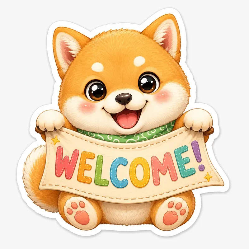 Cute Kawaii Greeting Animal Stickers