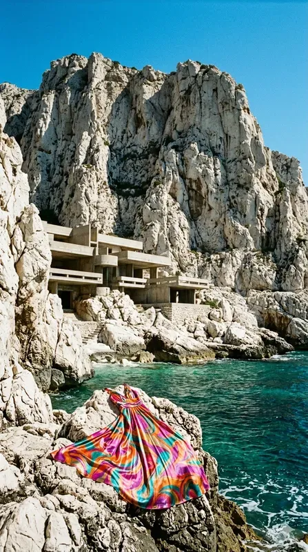 70s Riviera Noir Architecture