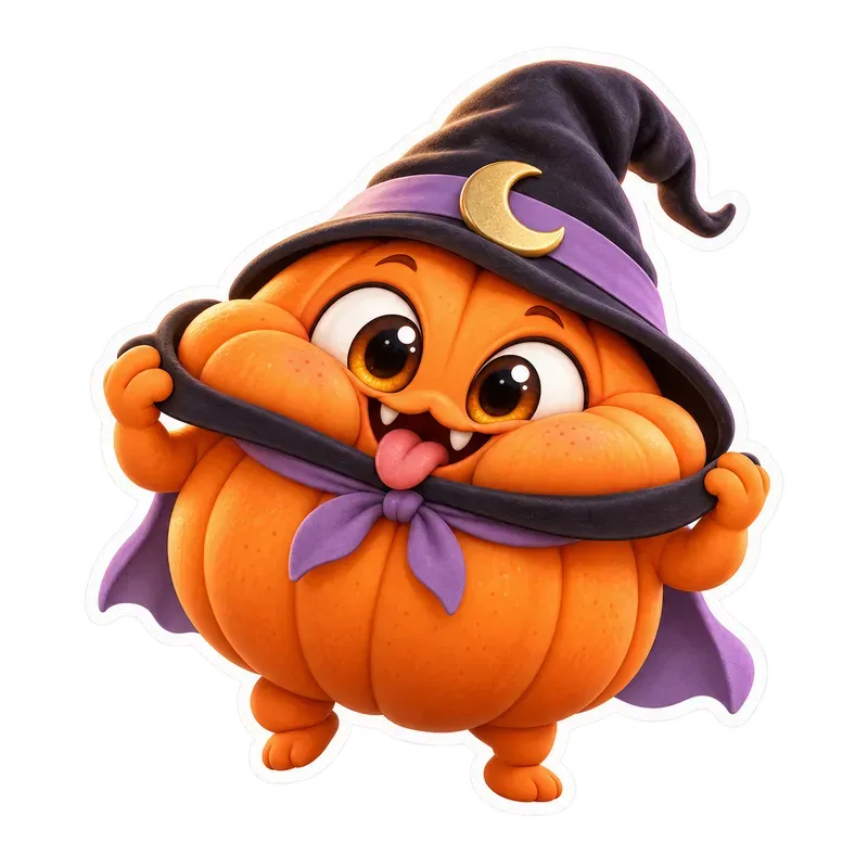 Goofy 3d Halloween Stickers
