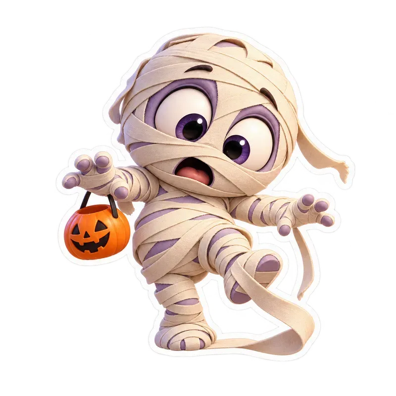 Goofy 3d Halloween Stickers