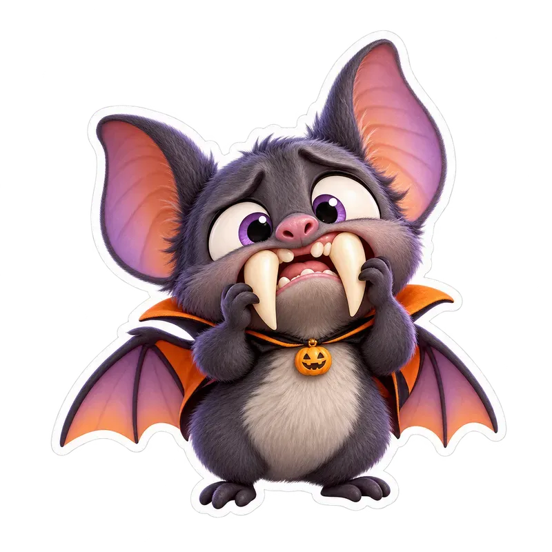 Goofy 3d Halloween Stickers