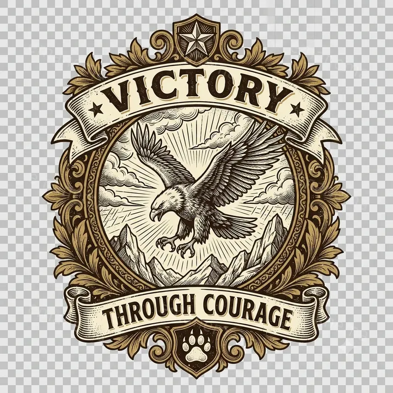 Crest Badge Style Tshirt Graphics
