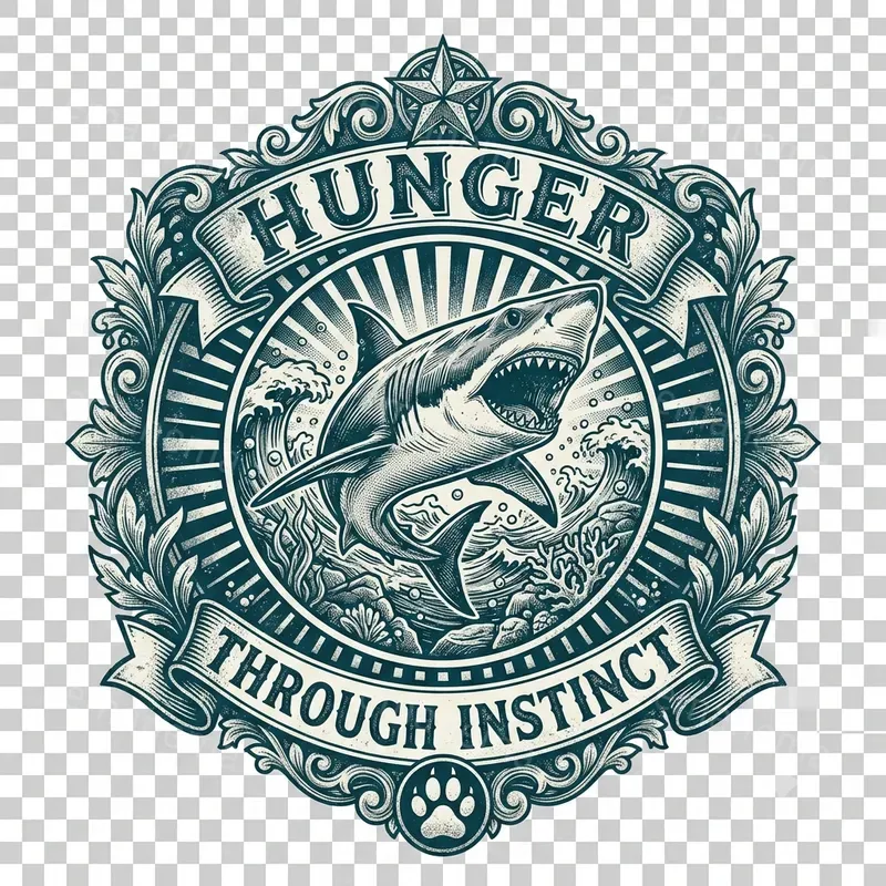 Crest Badge Style Tshirt Graphics