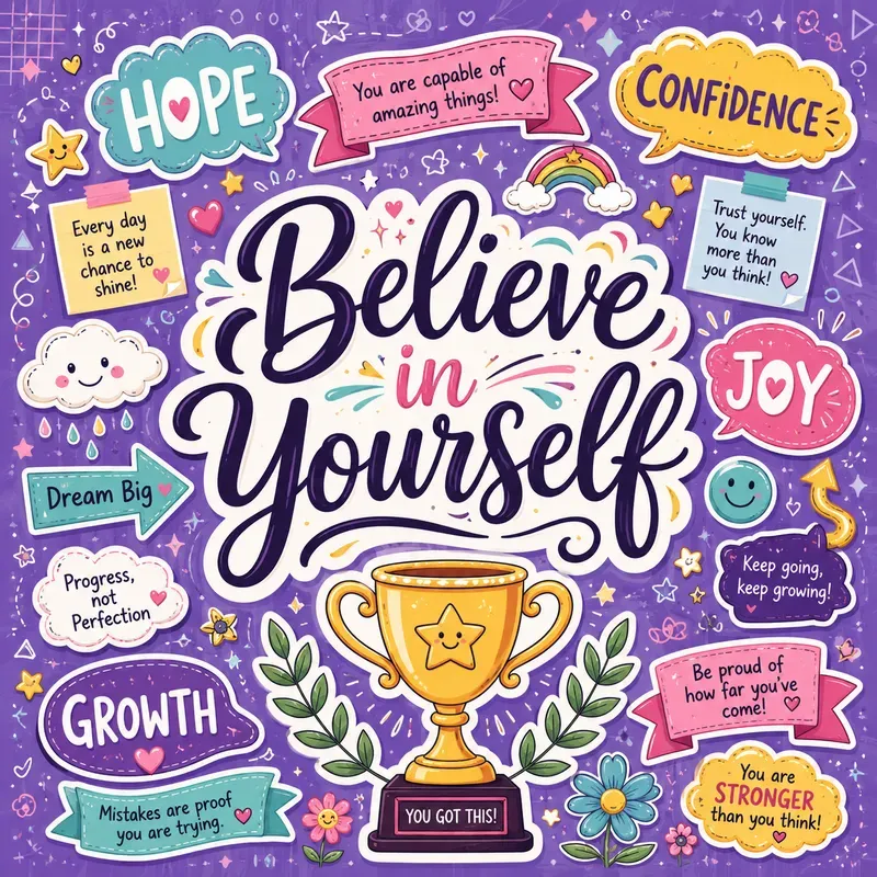 Cute Motivational Doodle Posters