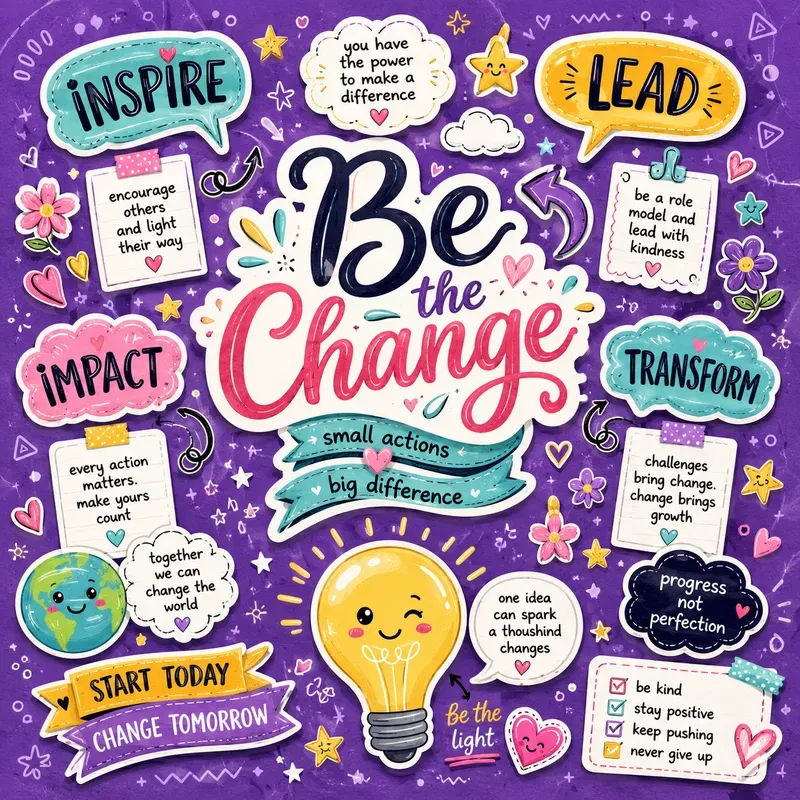 Cute Motivational Doodle Posters