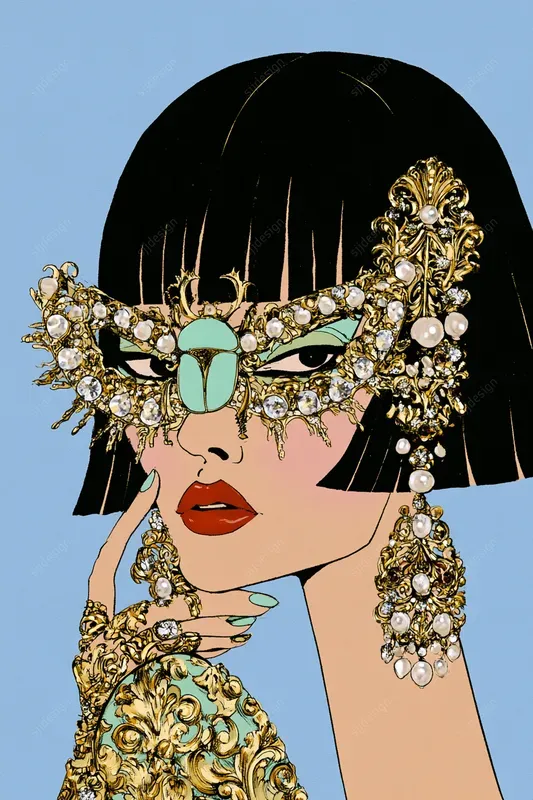 Rococo Fashion Illustrations