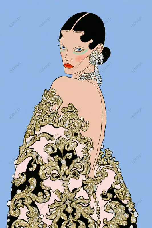 Rococo Fashion Illustrations