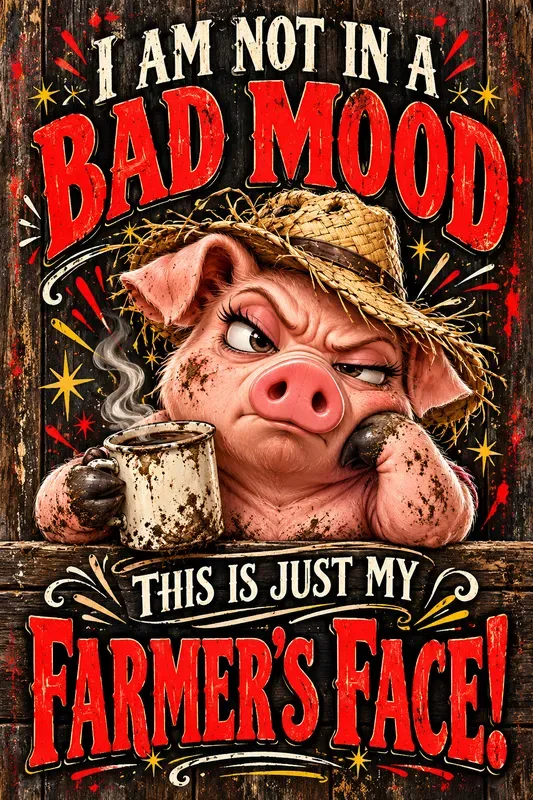 Funny Sarcastic Farmyard Humor Posters
