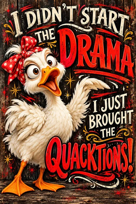 Funny Sarcastic Farmyard Humor Posters