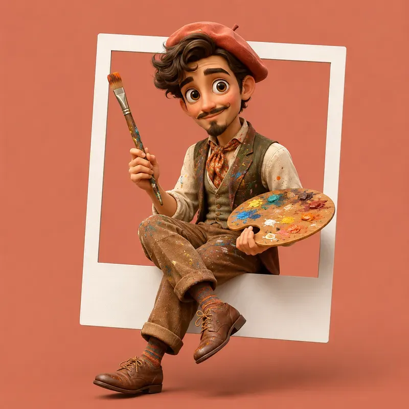 3D Character Studio Popout Portraits