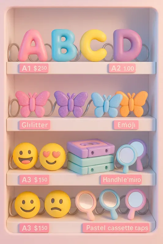 Y2k Clay Collectibles Shelves Aesthetic