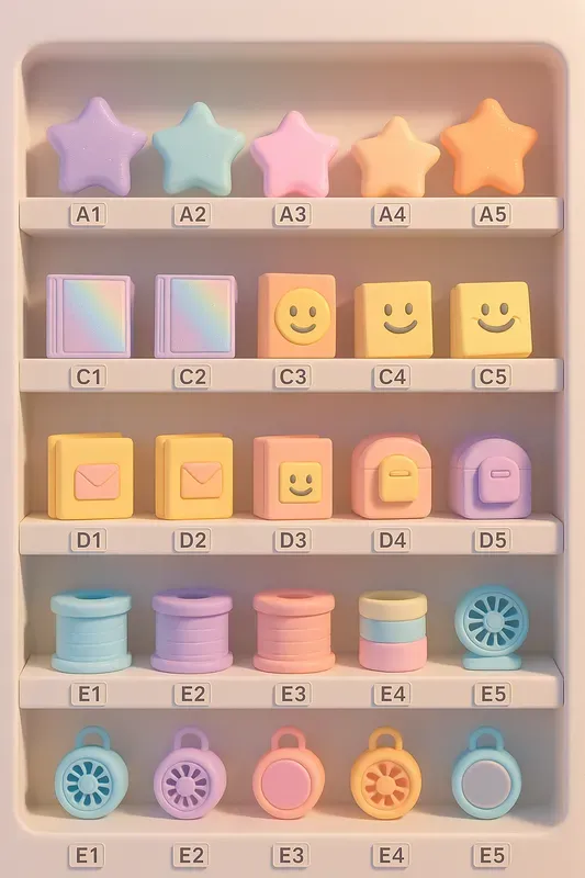 Y2k Clay Collectibles Shelves Aesthetic