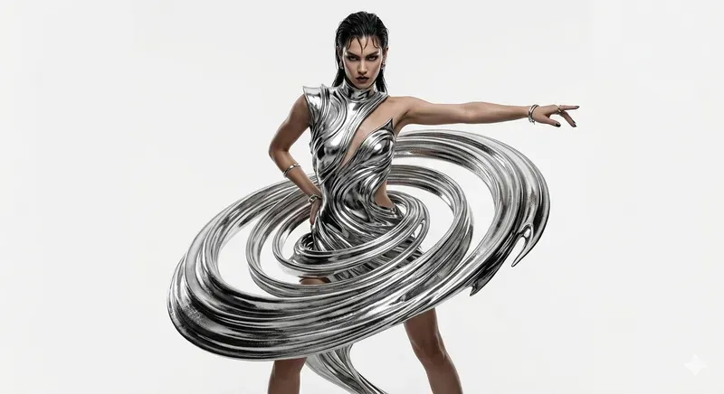 Avantgarde Kinetic Fashion Sculptures