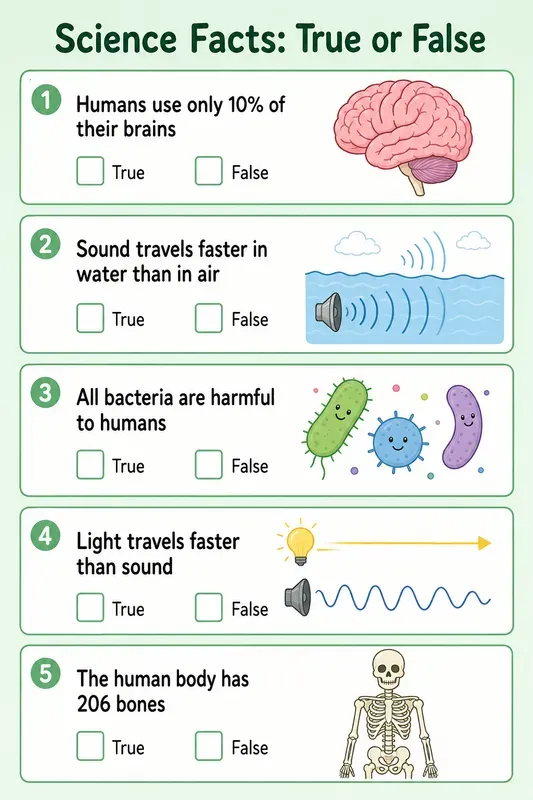 True Or False Statement Worksheets