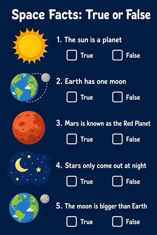 True Or False Statement Worksheets