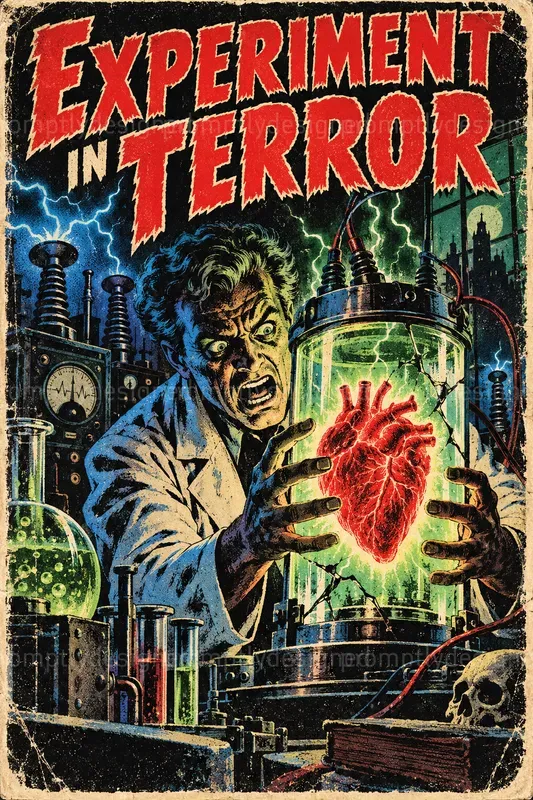 Pulp Comic Horror Posters