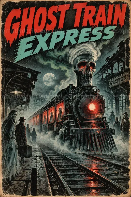 Pulp Comic Horror Posters