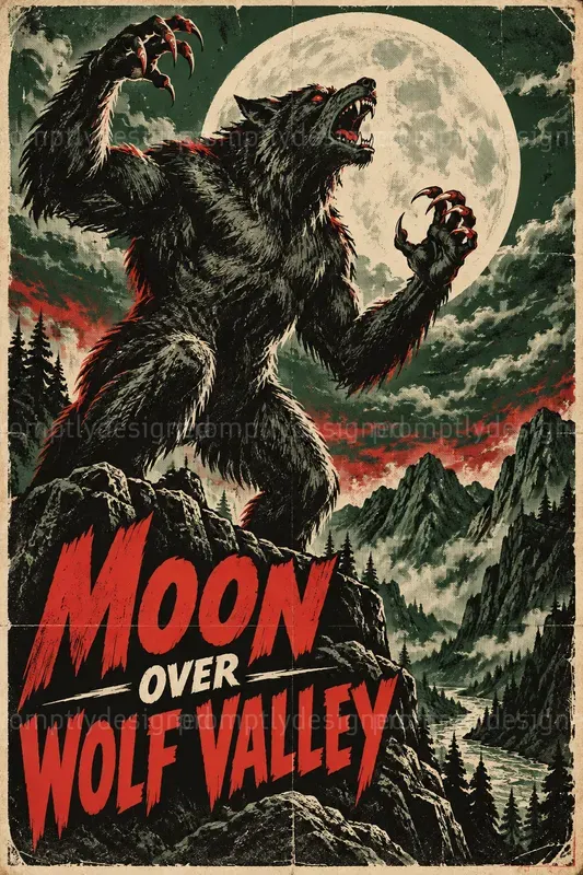 Pulp Comic Horror Posters