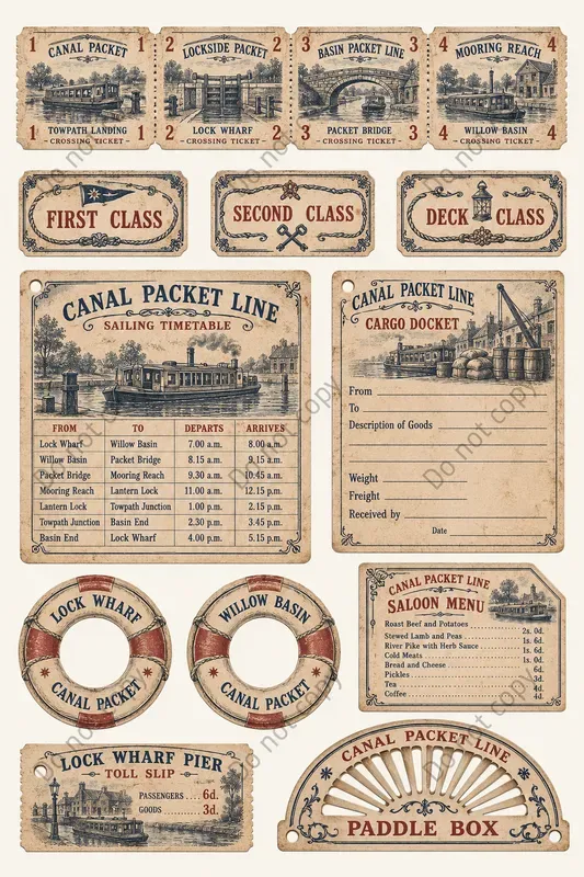 Ferry Paddle Steamer Ephemera