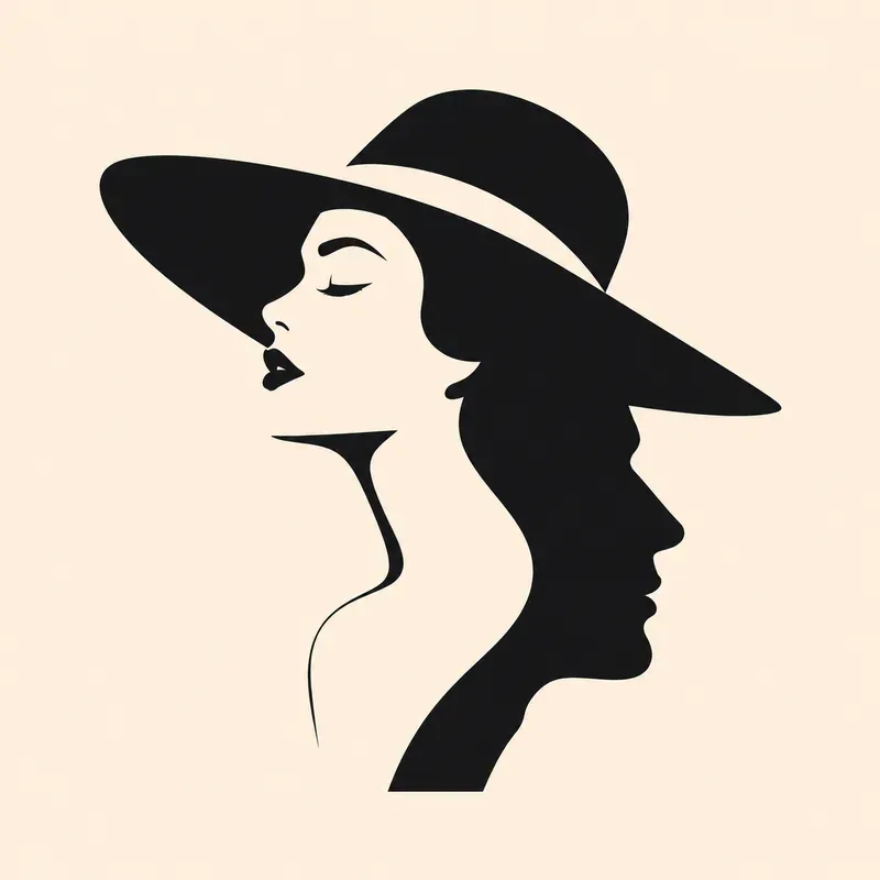 Minimalist Dual Face Vector Art