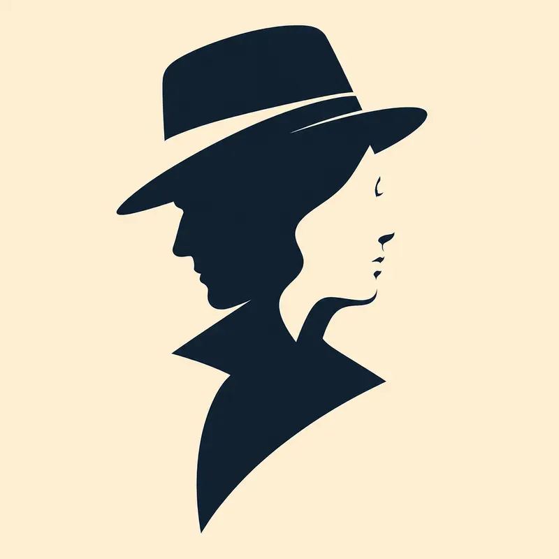 Minimalist Dual Face Vector Art
