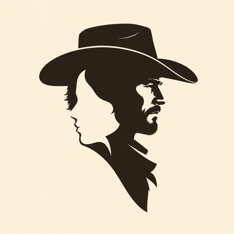 Minimalist Dual Face Vector Art