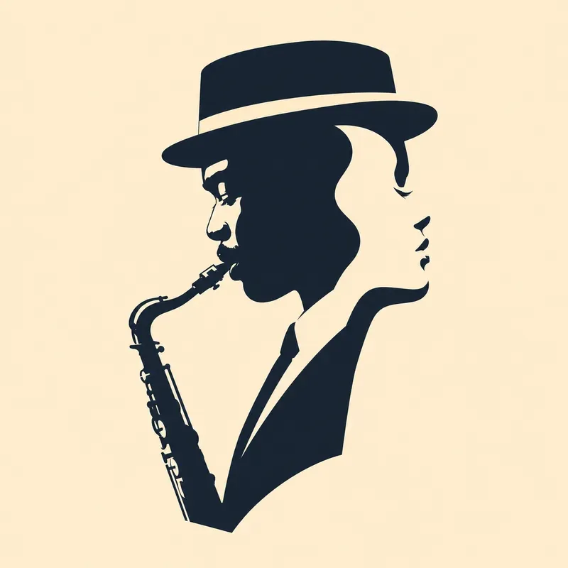 Minimalist Dual Face Vector Art