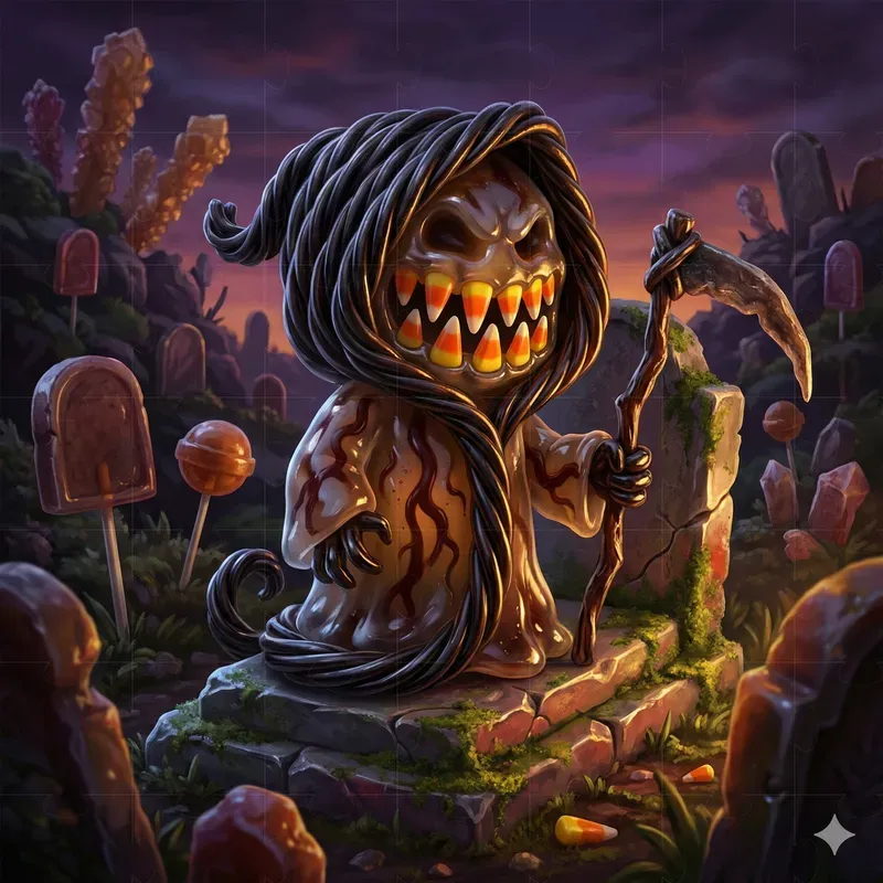 Candy Horror Monster Illustrations