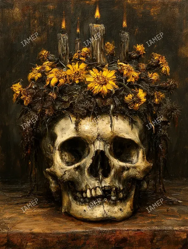 Gothic Death Relic Paintings