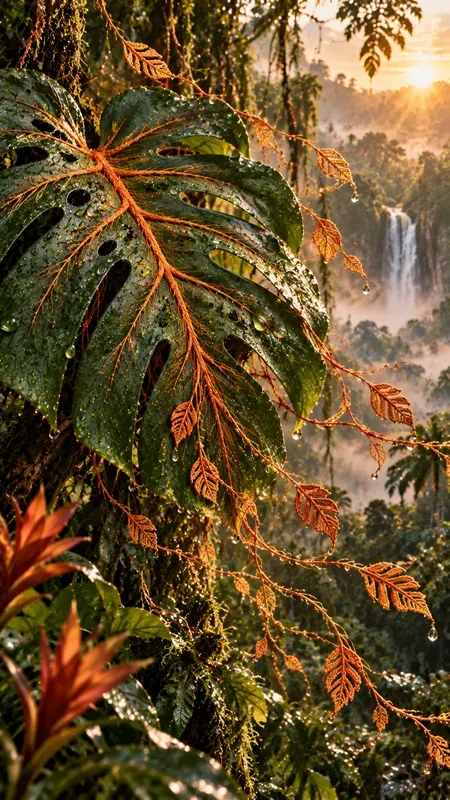 Ethereal Jungle Lives With Orange Threads