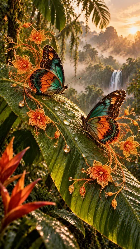 Ethereal Jungle Lives With Orange Threads