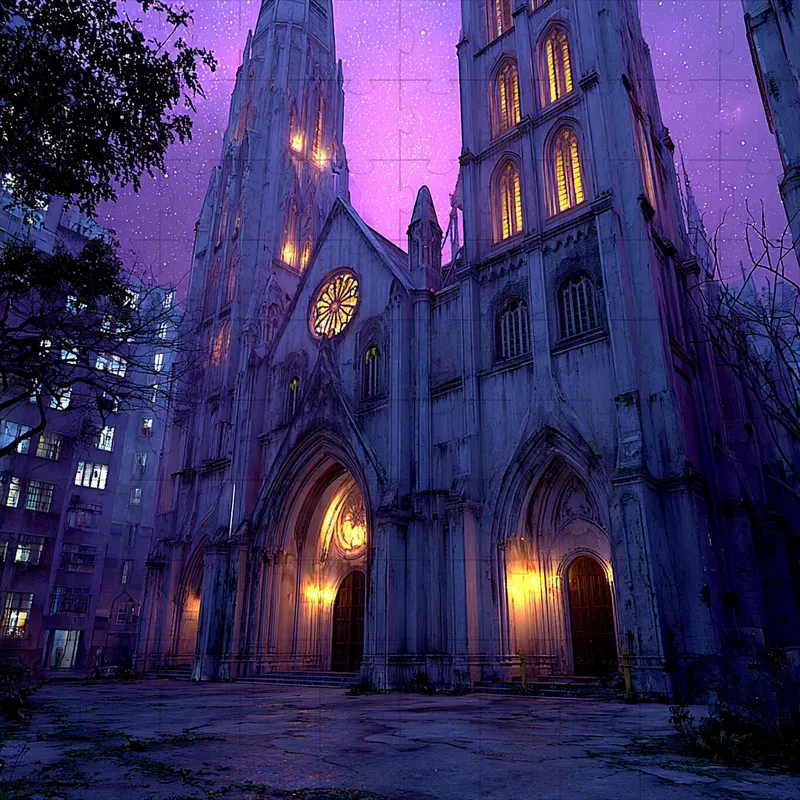 Cinematic Violet Surreal Dreamscapes