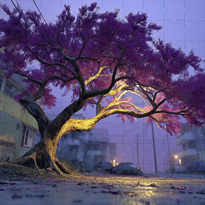 Cinematic Violet Surreal Dreamscapes
