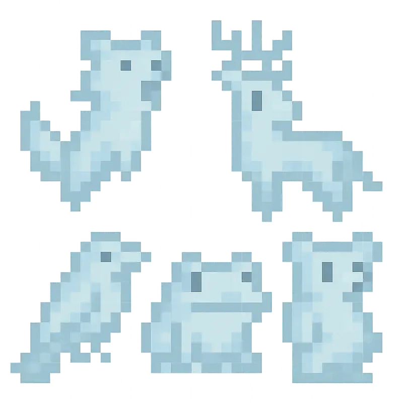 Terraria Style Pixel Art Creatures