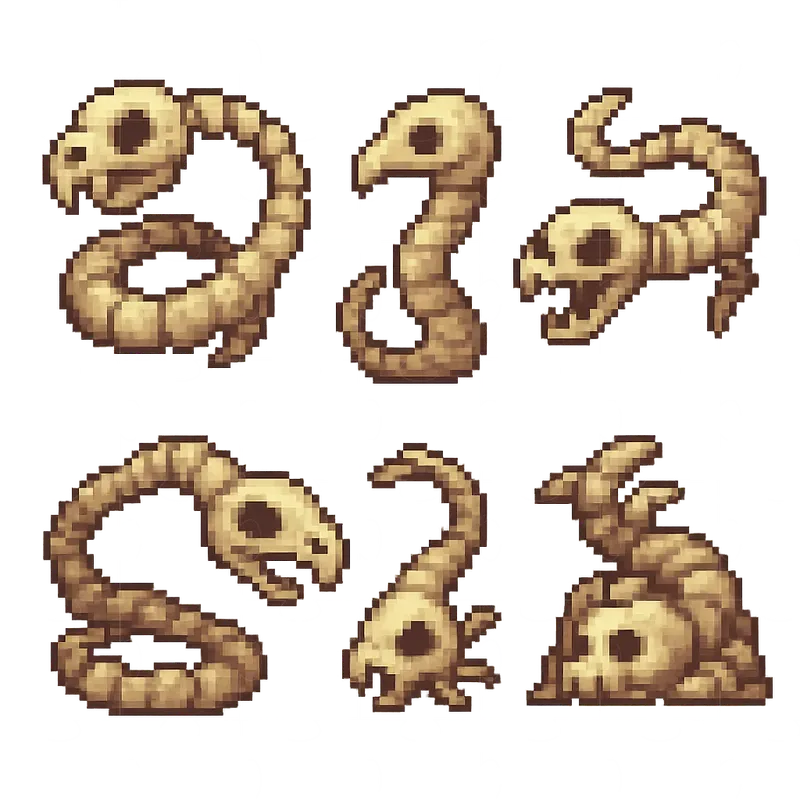 Terraria Style Pixel Art Creatures