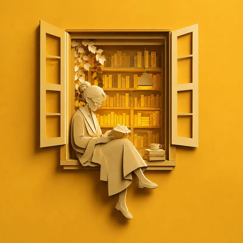 Layered Papercut Window Scenes