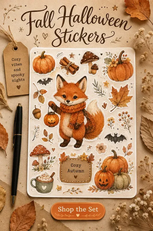 Fall Halloween Stickers