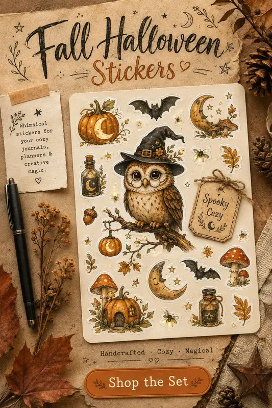 Fall Halloween Stickers