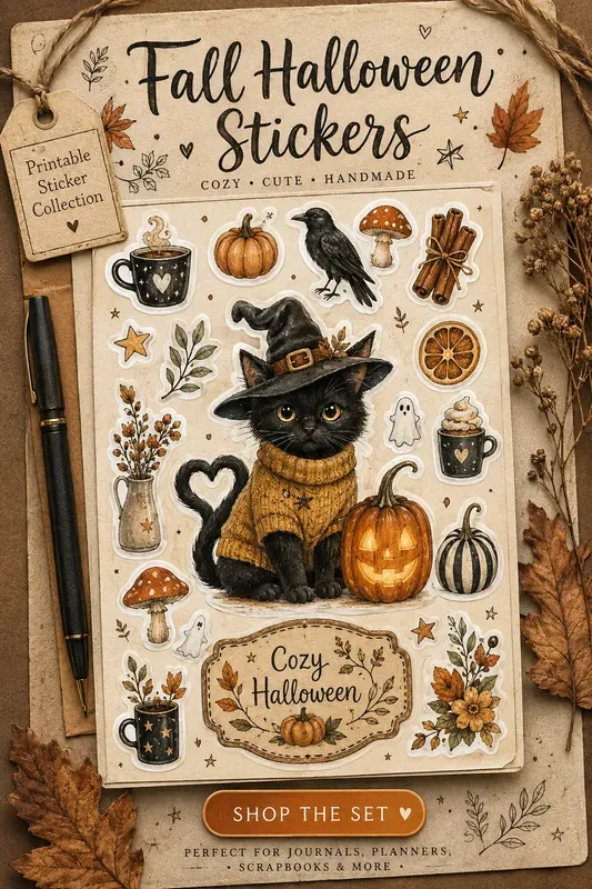Fall Halloween Stickers