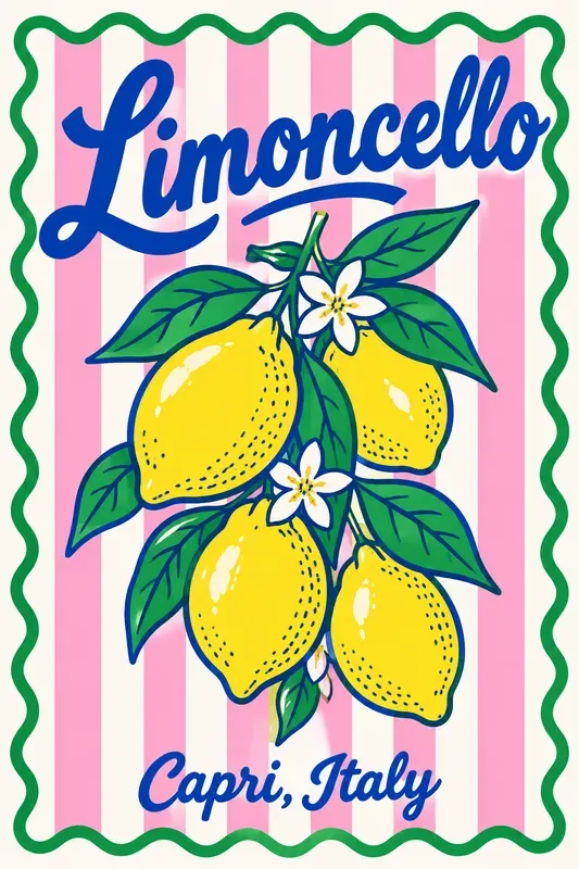 Retro Pop Art Summer Graphics