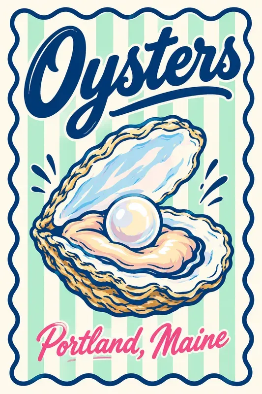 Retro Pop Art Summer Graphics