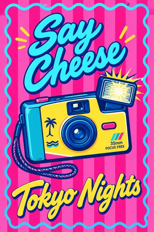 Retro Pop Art Summer Graphics
